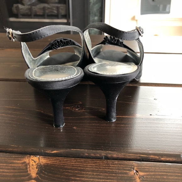 Dress Barn Peep Toe Satin Slingback - Picture 3 of 7